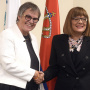 16 October 2019 National Assembly Speaker Maja Gojkovic and the PACE President Liliane Maury Pasquier